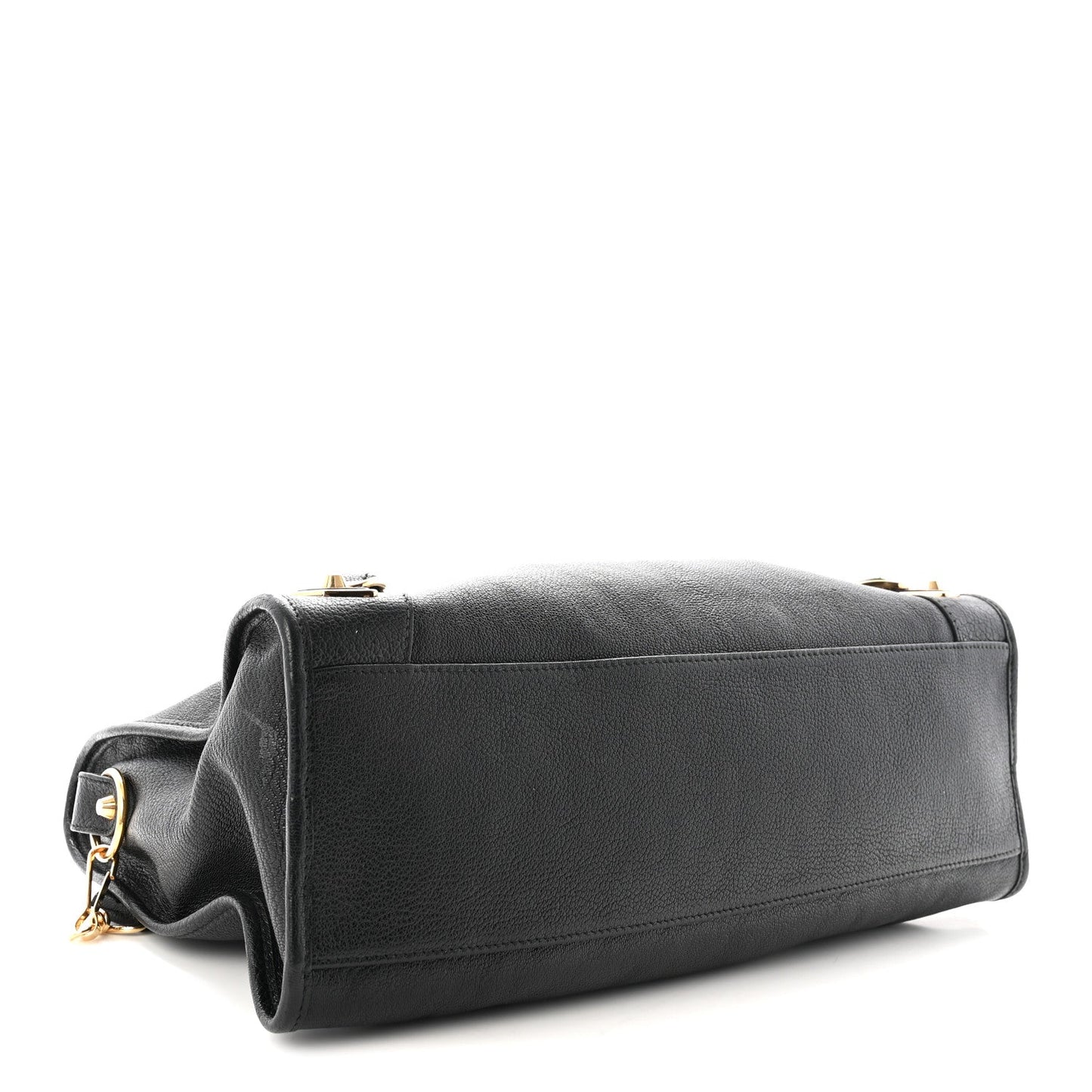 Chevre Gold Metallic Edge Hardware City Black