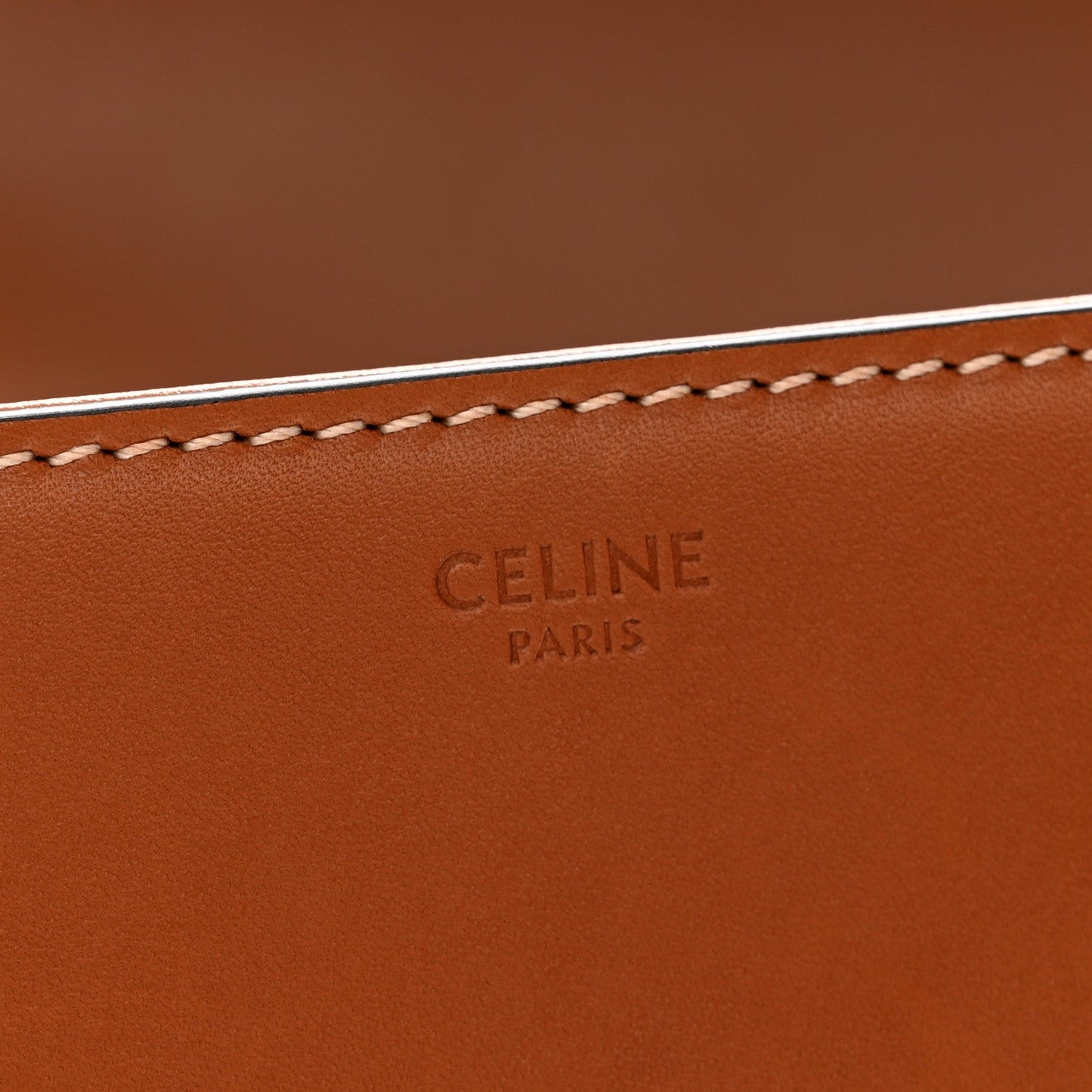 Natural Calfskin Medium Triomphe Tan