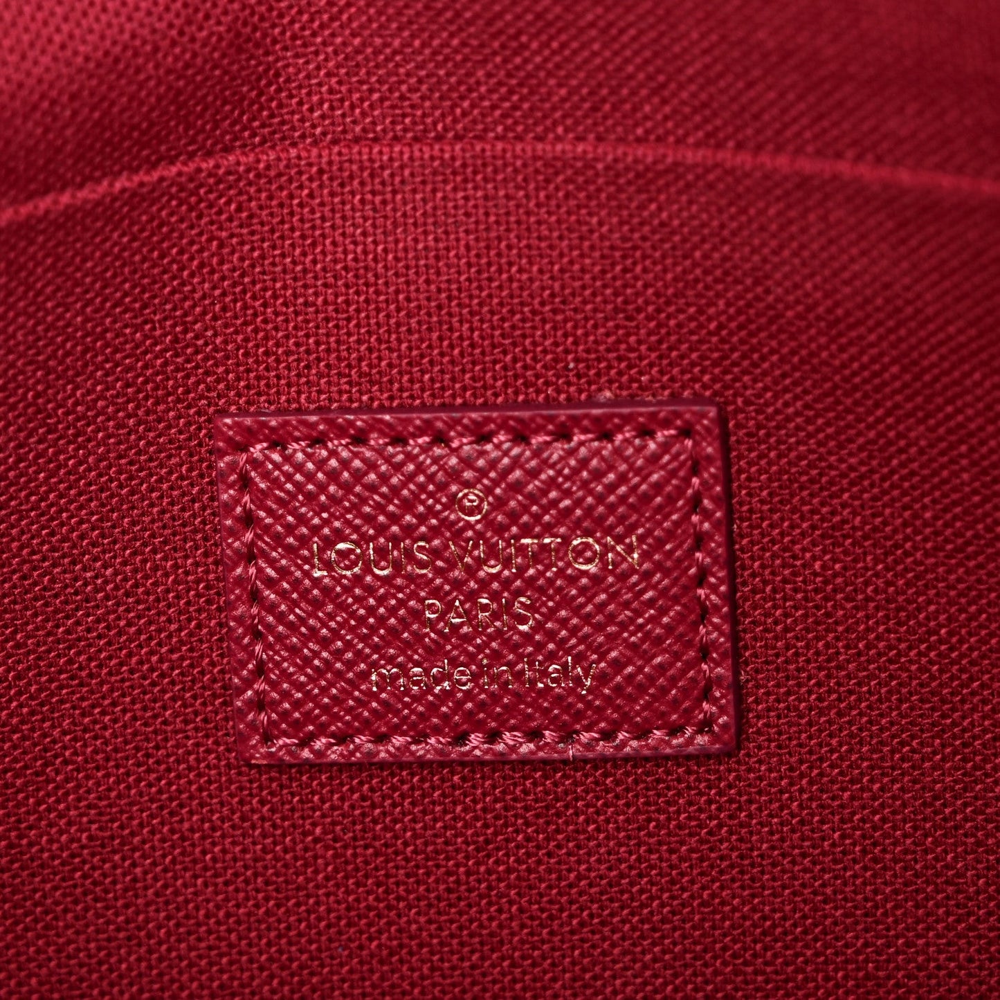 Monogram Pochette Felicie Chain Wallet Fuchsia