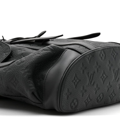 Taurillon Monogram Christopher MM Backpack Black