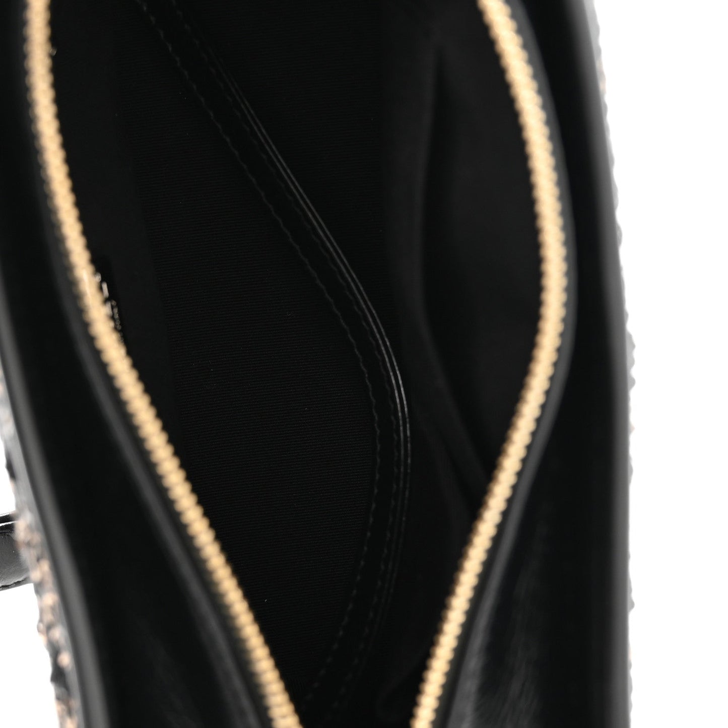 Sequin Calfskin Small Gabrielle Hobo Black Gold