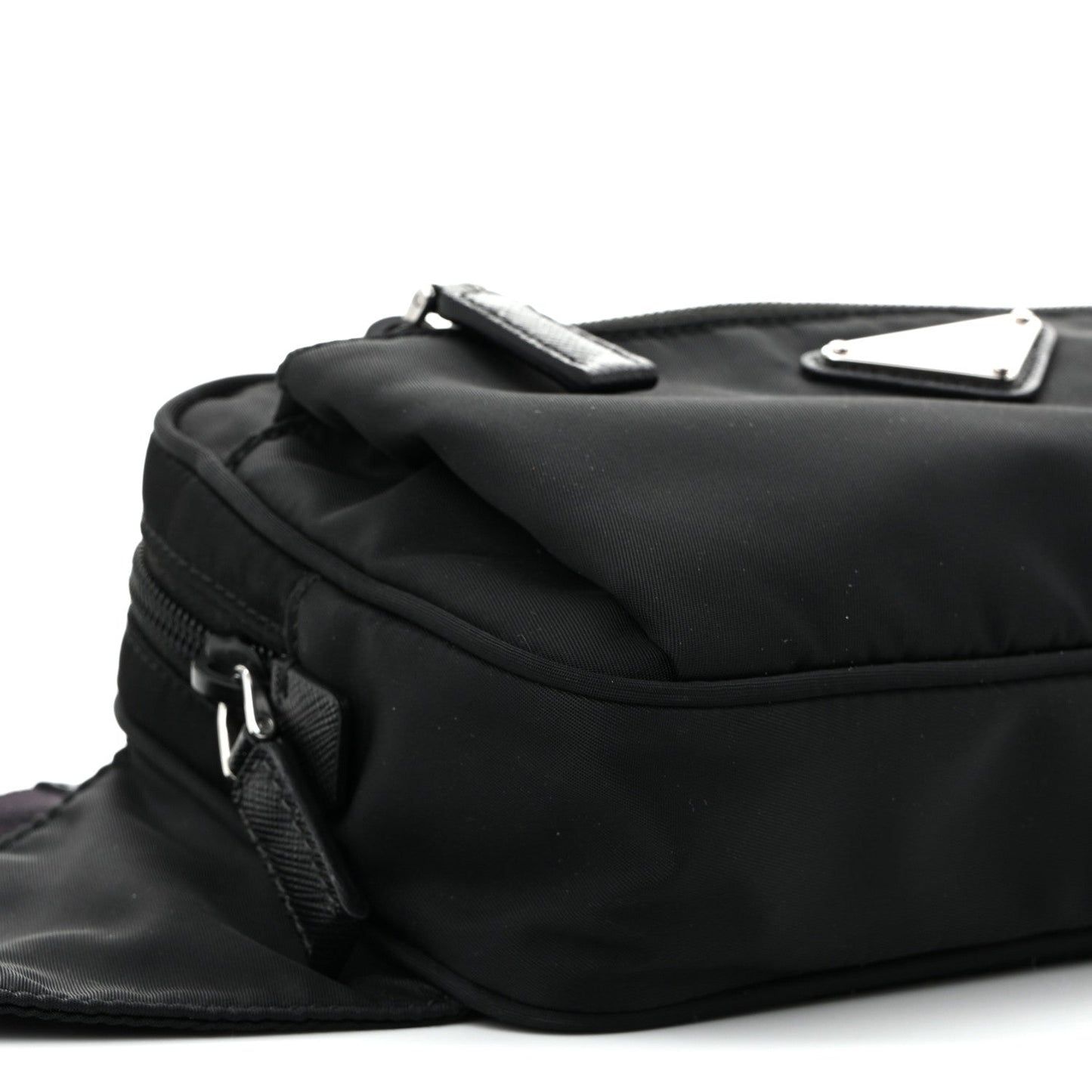 Re-Nylon Saffiano Belt Bag Black