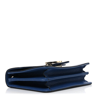 Dollar Calfskin Small Interlocking G Shoulder Bag Caspian