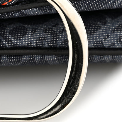Denim Monogram Flight Saddle Bag