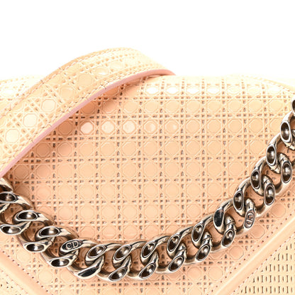Patent Micro-Cannage Small Diorama Flap Bag Rose