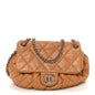Washed Lambskin Medium Chain Around Messenger Brown