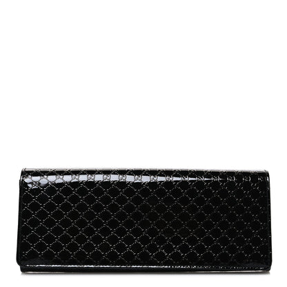 Patent Microguccissima Small Broadway Clutch Black