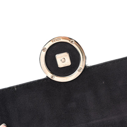 Vitello Dolce F is Fendi FF Embossed Micro Double Baguette Tobacco Black