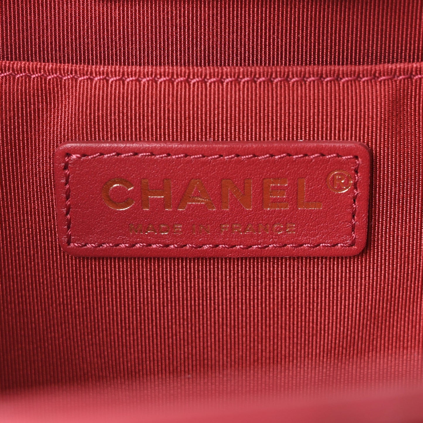 Calfskin Quilted Small CC Chain Accordion Tote Red