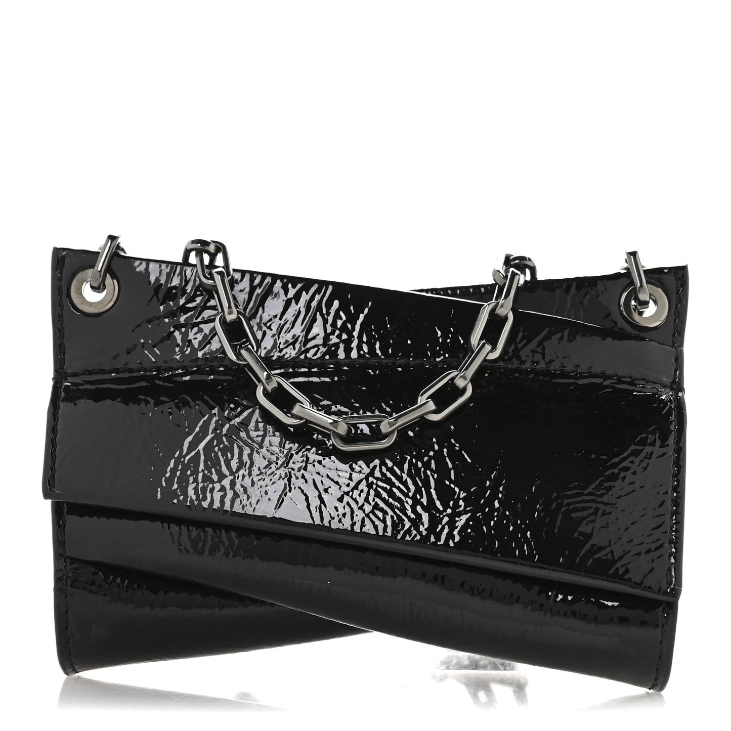 Patent Vog Small Loubitwist Clutch Black
