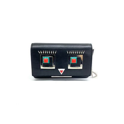 Fendi Hypnoteyes Leather Shoulder Bag