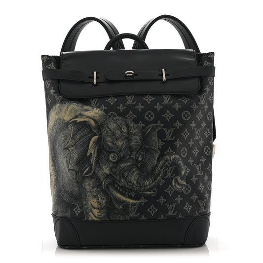 Savane Monogram Elephant Chapman Steamer Backpack Encre