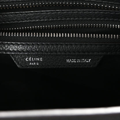Drummed Calfskin Micro Luggage Black