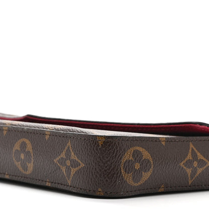 Monogram Pochette Felicie Chain Wallet Fuchsia