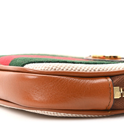 Vintage Canvas Calfskin Web Belted iPhone Case 90 36 Sand Cuir