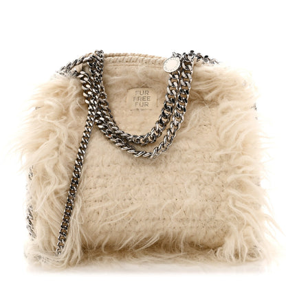 Eco Fur Mini Falabella Tote Ivory