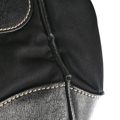 Tessuto Nylon Moon Shoulder Bag Black