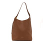 Grained Calfskin Low Key Hobo MM Cognac