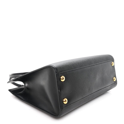 Saffiano Soft Calfskin Large Tote Black