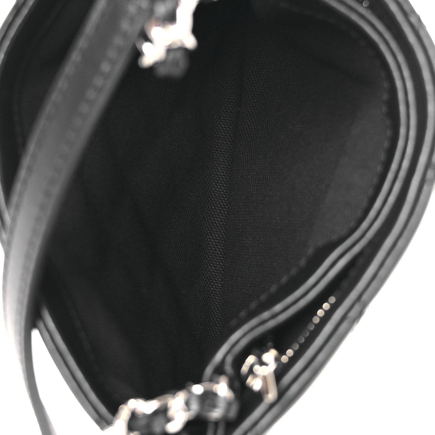 Lambskin Quilted Crossbody Bag Black