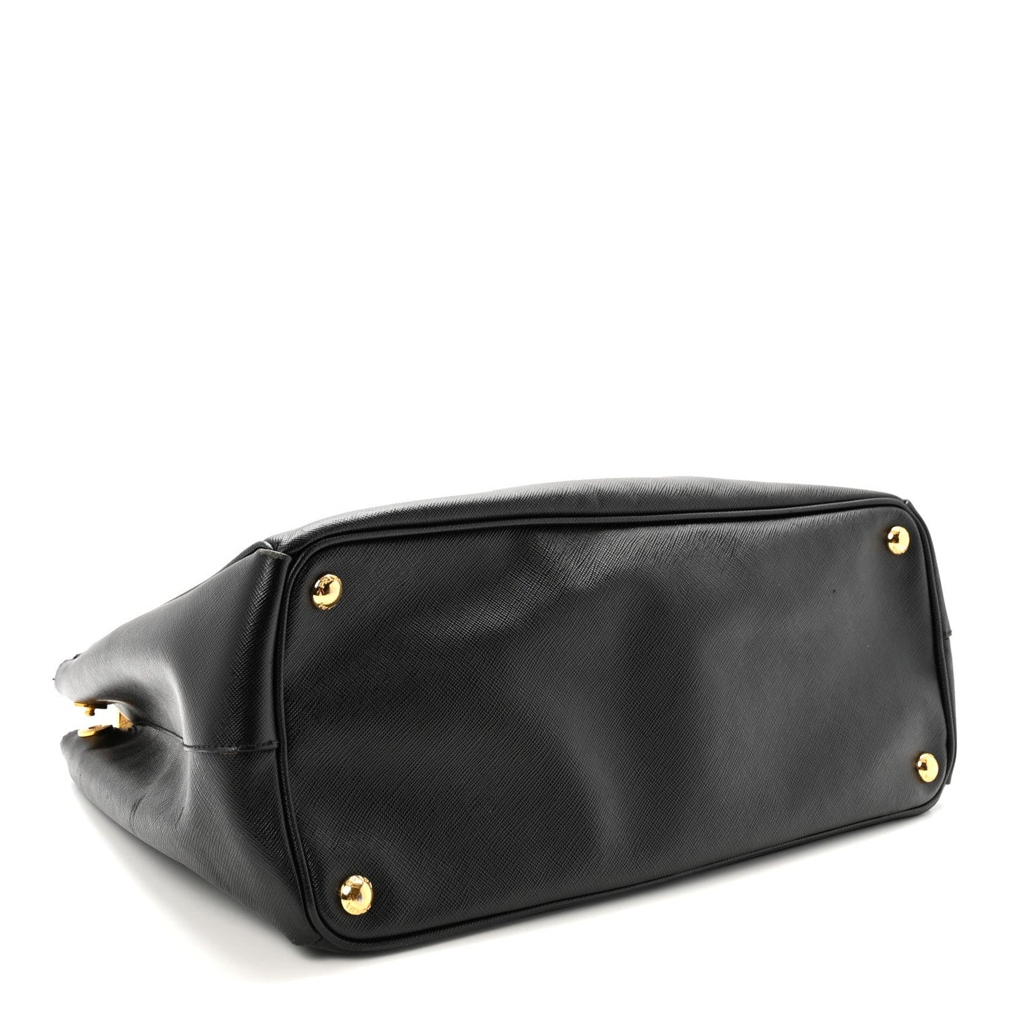 Saffiano Large Galleria Double Zip Tote Black