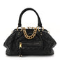 Calfskin Quilted Stam Black