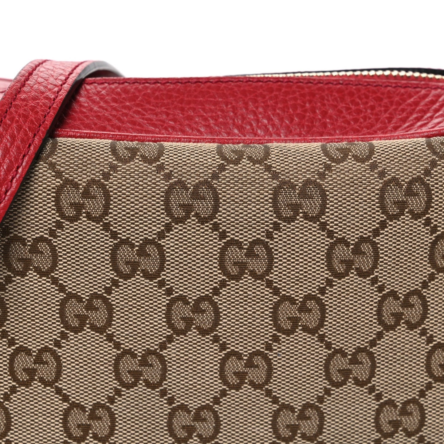 Monogram Mini Bree Messenger Bag Red