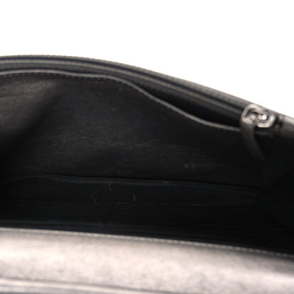 Metallic Caviar Timeless CC Wallet On Chain WOC Grey