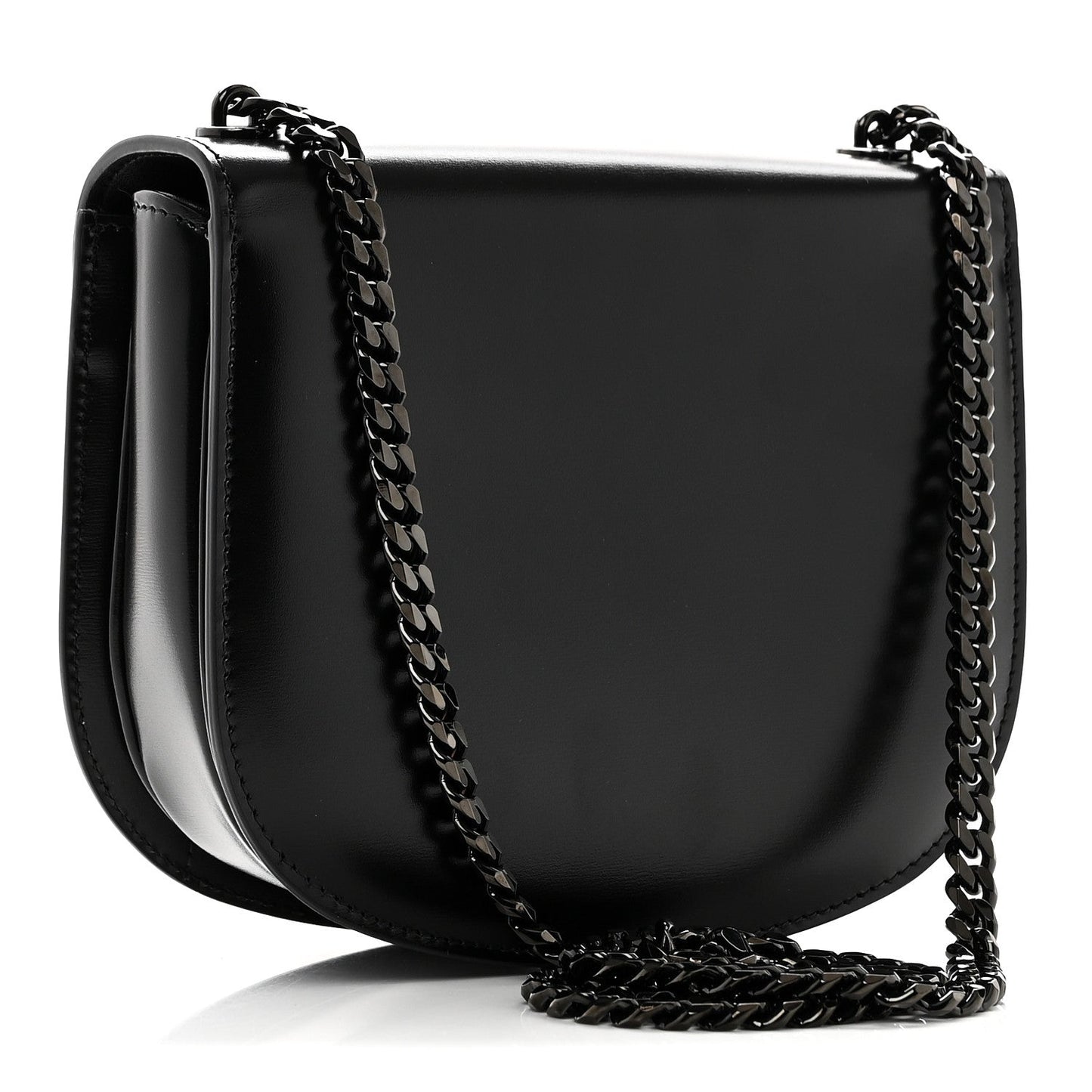 Calfskin Besace Clea Chain Triomphe Black