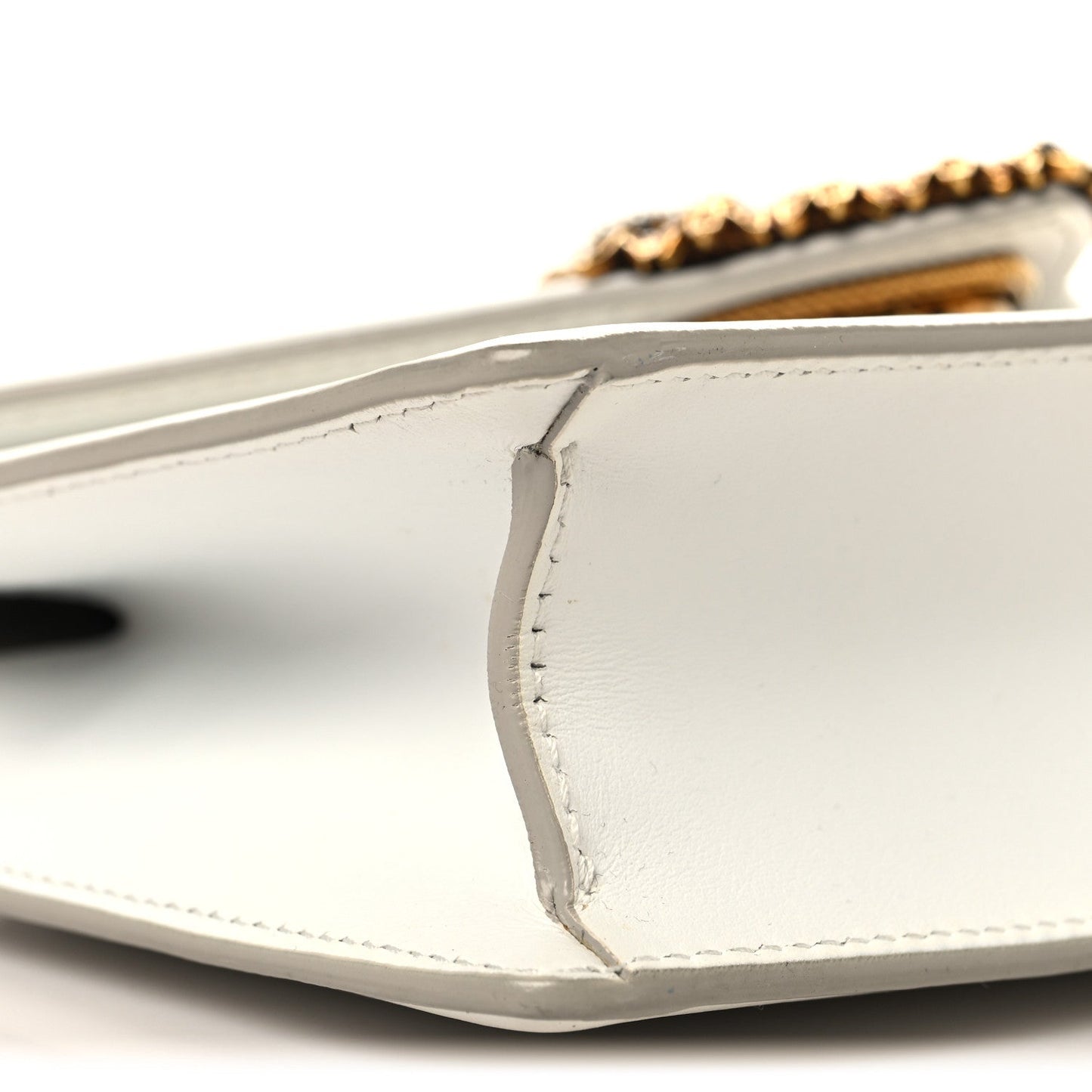 Smooth Calfskin Mini Devotion Envelope Bag White