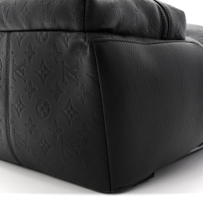 Calfskin Monogram Shadow Discovery Backpack  Black