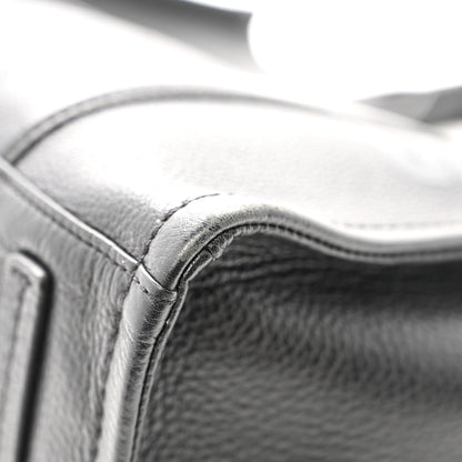 Grained Calfskin Medium The Tote Bag Black