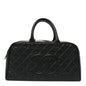 Caviar Quilted Large Bowler Black