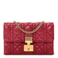 Lambskin Cannage Dioraddict Wallet On Chain Clutch Fuchsia