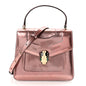 Metallic Calfskin Serpenti Forever Top Handle Rose Quartz