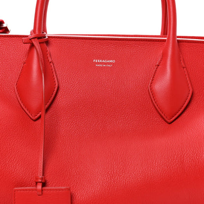 Calfskin Large Star Tote Terracotta