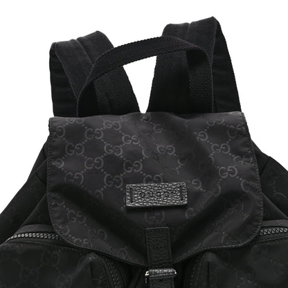 Nylon Monogram Small Single Buckle Backpack Black