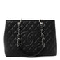 Caviar Quilted Grand Shopping Tote GST Black