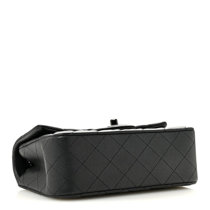 Lambskin Quilted Mini Rectangular Flap So Black