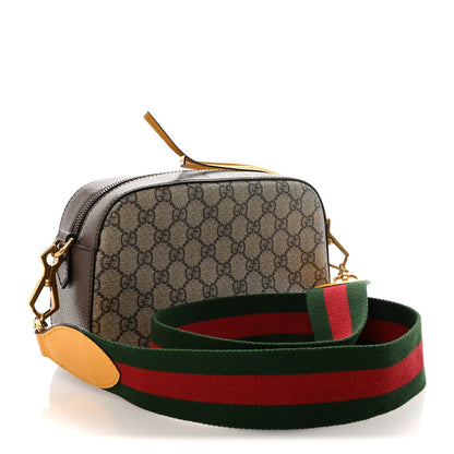 GG Supreme Monogram Web Neo Vintage Shoulder Bag Beige New Acero Crop