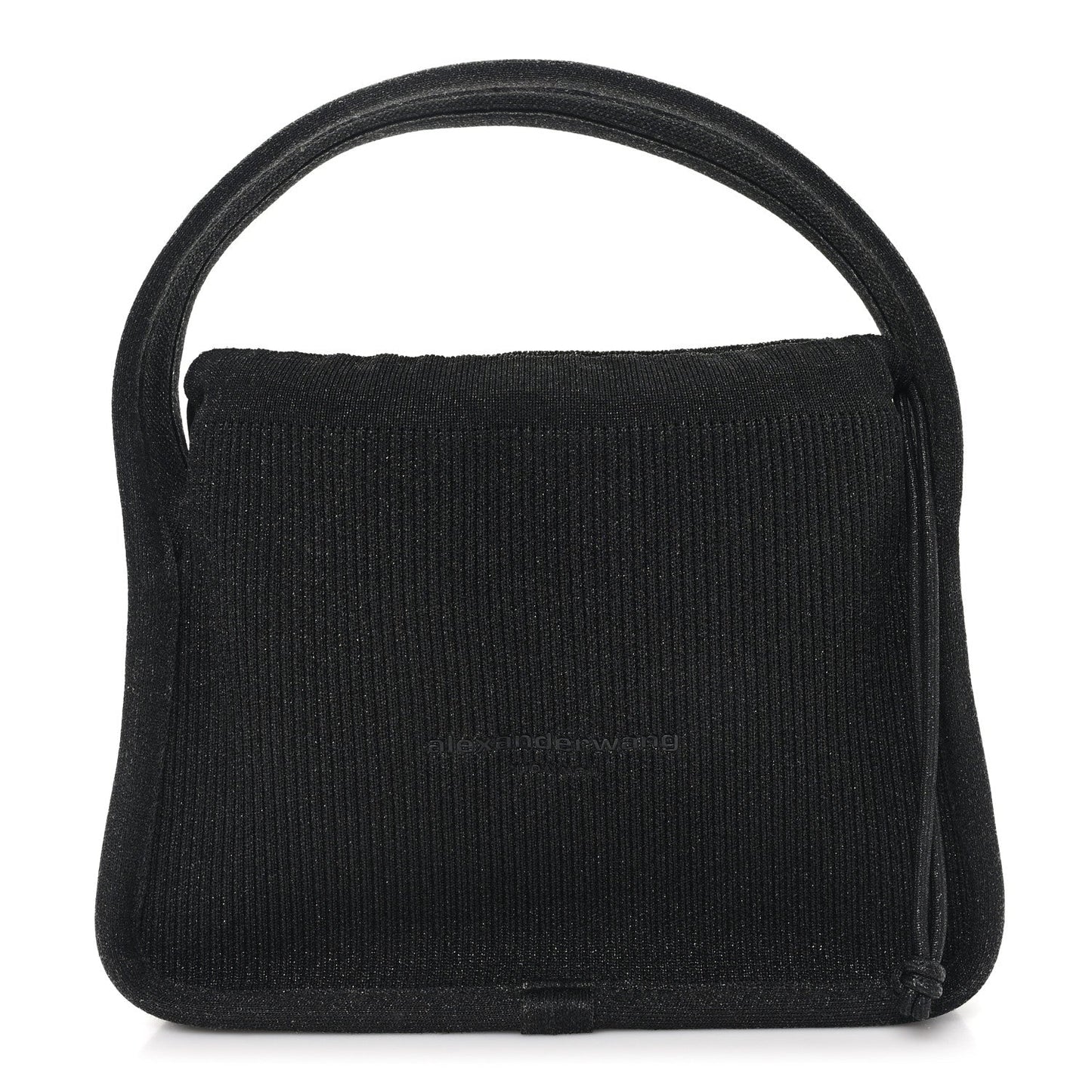 Ribbed Knit Small Ryan Bag Black