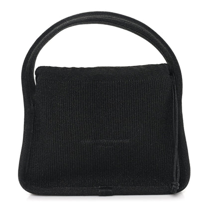 Ribbed Knit Small Ryan Bag Black