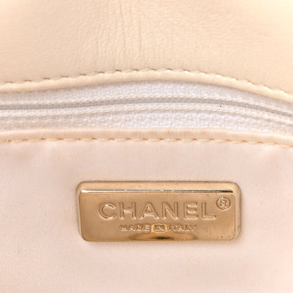 Sequin Small Single Flap White