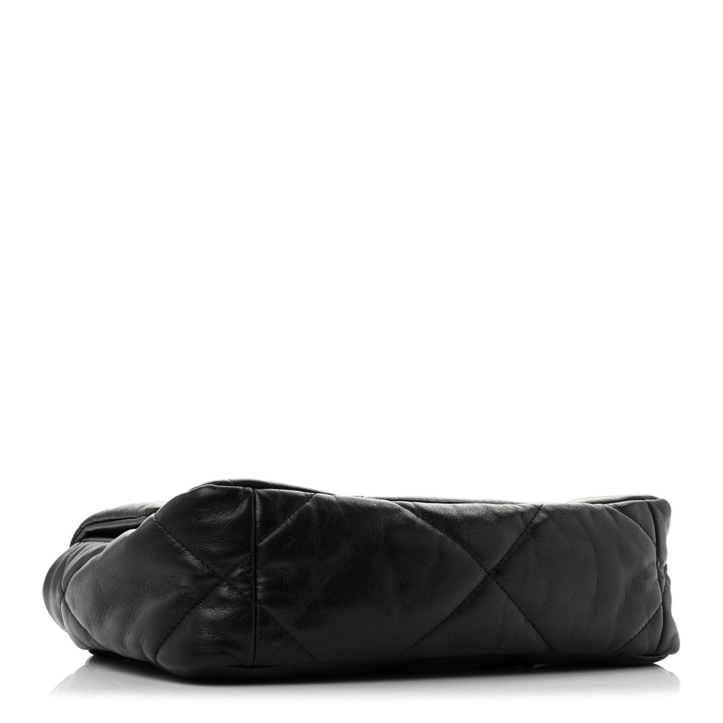 Goatskin Quilted Medium Chanel 19 Flap Black