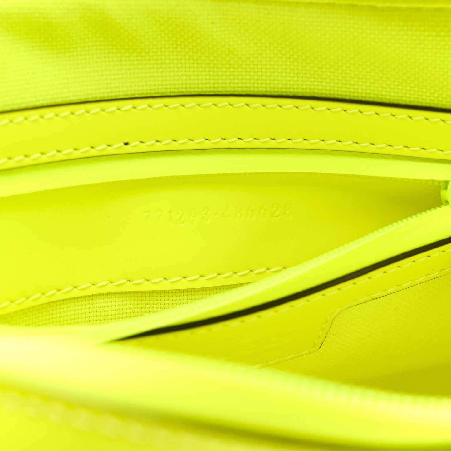 Rubber Effect Monogram GG Crossbody Bag Fluorescent Yellow