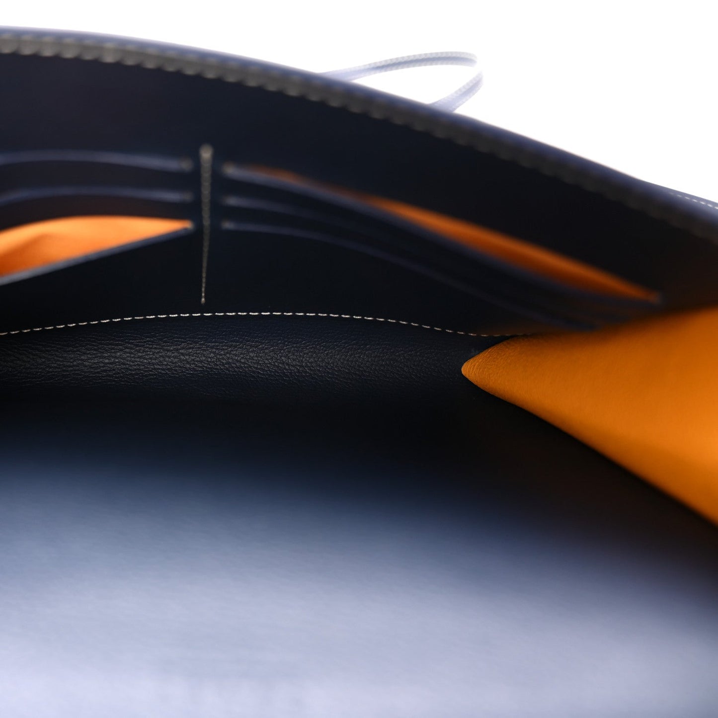 Goyardine Calfskin Chypre Wallet Pouch Navy