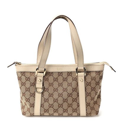 Monogram Small Abbey Tote Off White