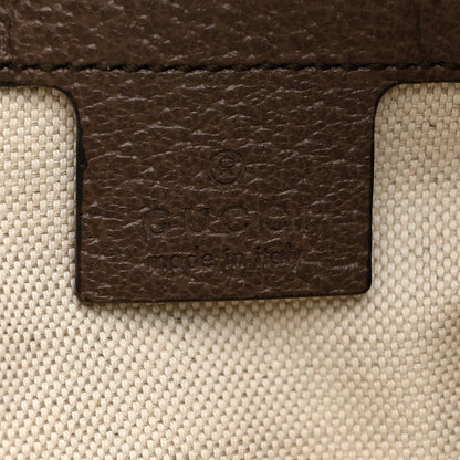 GG Supreme Monogram Web Small Ophidia Messenger Bag Brown