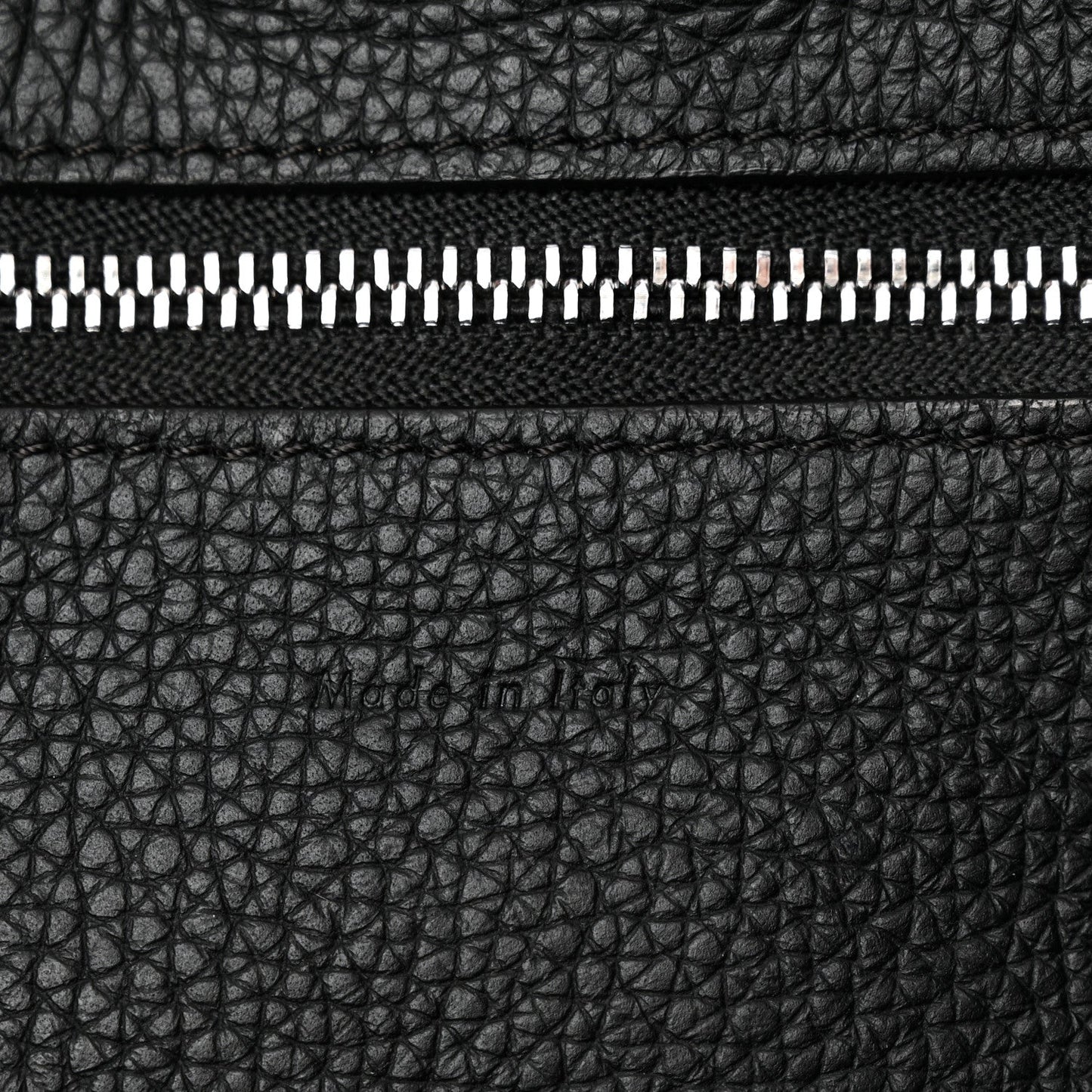 Supple Grained Calfskin Small Big Bag Black