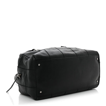 Caviar Square Stitched Bowler Black